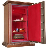 Сейф с отделкой деревом Safewood 29112T EL Flock Gold