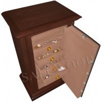 Сейф с отделкой деревом Safewood 112EL Flock Chrome (7 лотков)