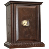 Сейф с отделкой деревом Safewood 278T EL Flock Gold