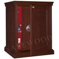 Сейф с отделкой деревом Safewood 78EL DS2 Flock Chrome