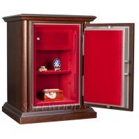 Сейф с отделкой деревом Safewood 1678EL Flock Chrome