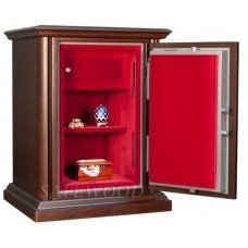 Сейф с отделкой деревом Safewood 1678EL Flock Chrome