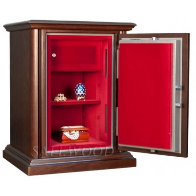 Сейф с отделкой деревом Safewood 1678EL Flock Chrome