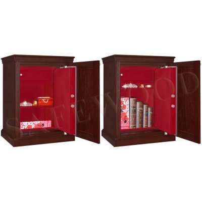 Сейф с отделкой деревом Safewood 78EL DS2 Flock Chrome