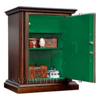 Сейф с отделкой деревом Safewood 78EL Flock Chrome