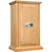 Сейф с отделкой деревом Safewood 112EL Flock Chrome