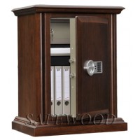 Сейф с отделкой деревом Safewood 78EL Primary Chrome