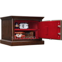 Сейф с отделкой деревом Safewood 35EL Flock Chrome