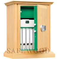 Сейф с отделкой деревом Safewood 78EL Flock Chrome