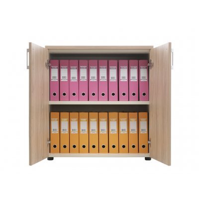 Шкаф NW 0880 закрытый вяз натуральный / бежевый