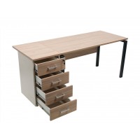 Тумба приставная 70 NPW-407 L4 вяз натуральный/бежевый