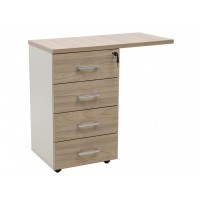 Тумба боковая NPW-408 L4 вяз натуральный/бежевый