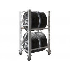 Стеллаж MS Pro 1350/781x606 передвижной для хранения 4 шин Стеллаж MS Pro 1350/781x606 передвижной для хранения 4 шин