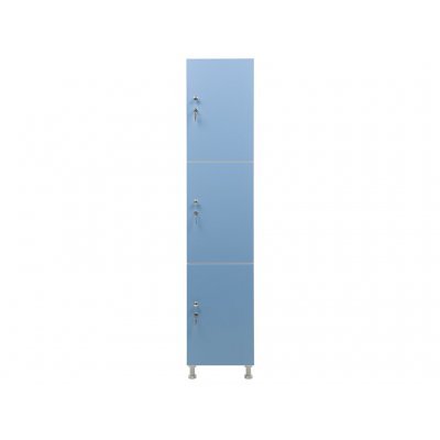 Шкаф для раздевалок WL 13-40 голубой/белый