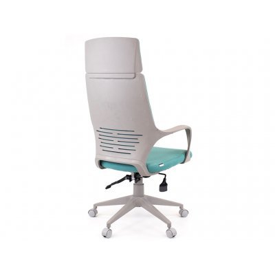 Кресло Trio Grey (ткань бирюзовая)