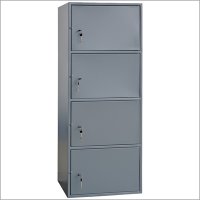 Шкаф металлический четырёхъячеечный армейский AS-1500-4