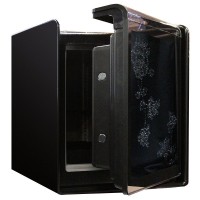 Сейф LU-1000BW#P Бело-лиловая роза Swarovski
