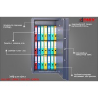 Огневзломостойкий сейф Onix Tantalum NTF-120Ms