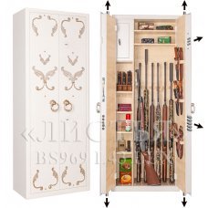 Сейф оружейный Gunsafe «Листья» BS969 L43 Lux